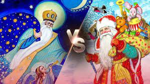Saint Nicholas, Santa Claus and Father Frost: three traditions. Святий Миколай, Санта Клаус та Дід Мороз: три традиції